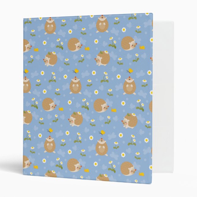 Hedgehogs 3 Ring Binder (Front/Inside)