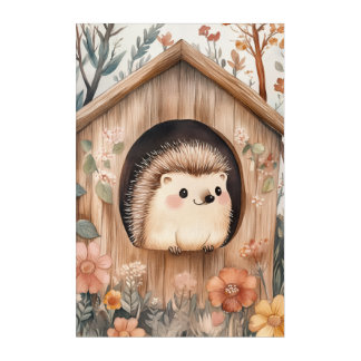 Hedgehogs Acrylic Print