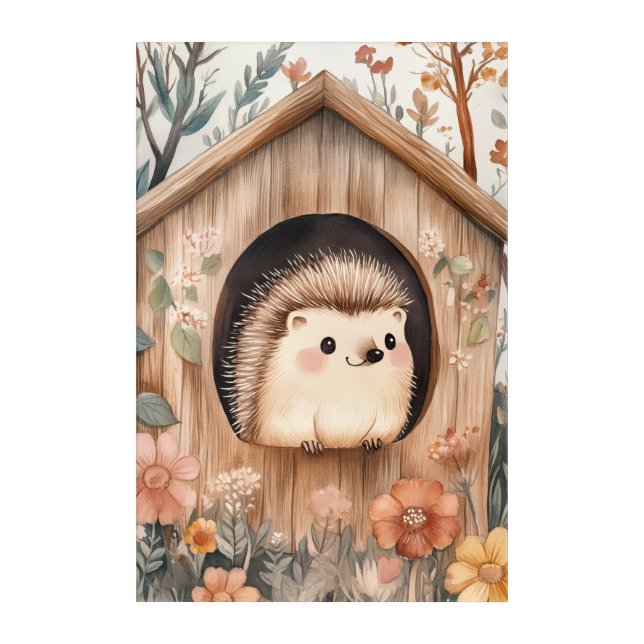 Hedgehogs Acrylic Print (Front)