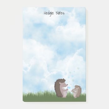 Hedgehogs And Bubbles Notes by NightOwlsMenagerie at Zazzle