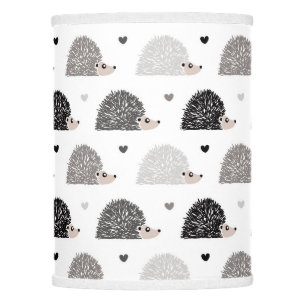Hedgehogs and Hearts Lamp Shade