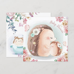 Hedgehogs Baby Shower Invitation