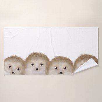 Hedgehogs Bath Towel by ellejai at Zazzle