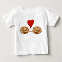 Hedgehogs in love baby T-Shirt