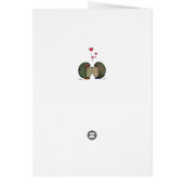Hedgehogs in love cards (Back)