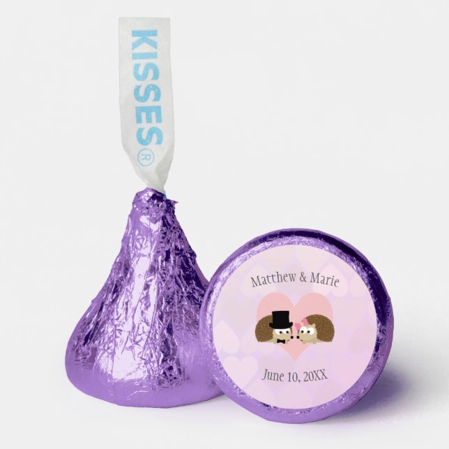 Hedgehogs in Love Hershey®'s Kisses® (Front)