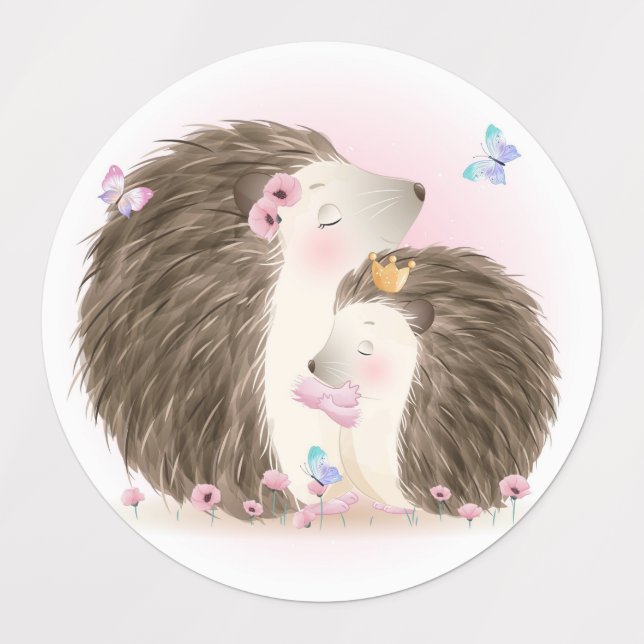 Hedgehogs Labels (Design 1)