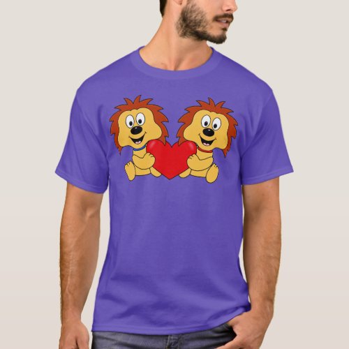 HEDGEHOGS  LOVE  HEART  ANIMALS  KIDS  BABYS  T_Shirt