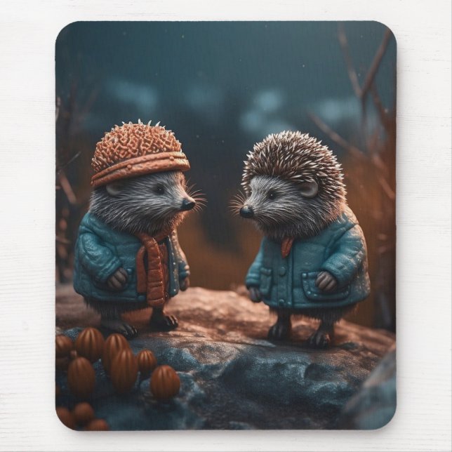 Hedgehogs Mouse Pad (Front)