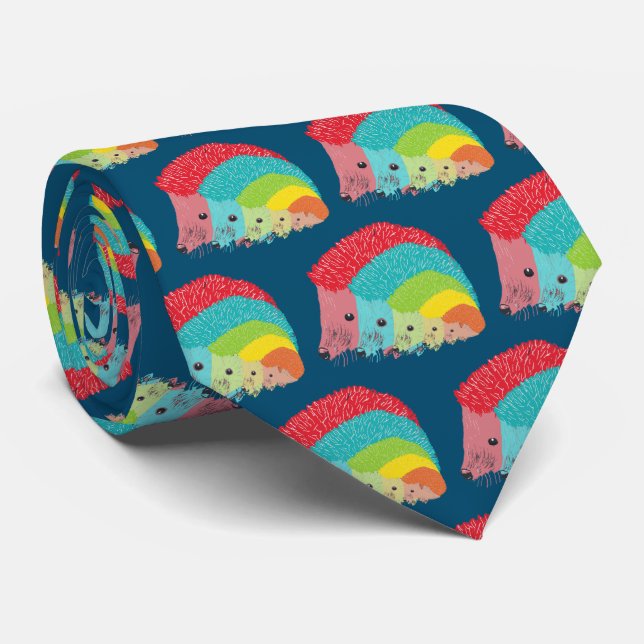 Hedgehogs Neck Tie (Rolled)