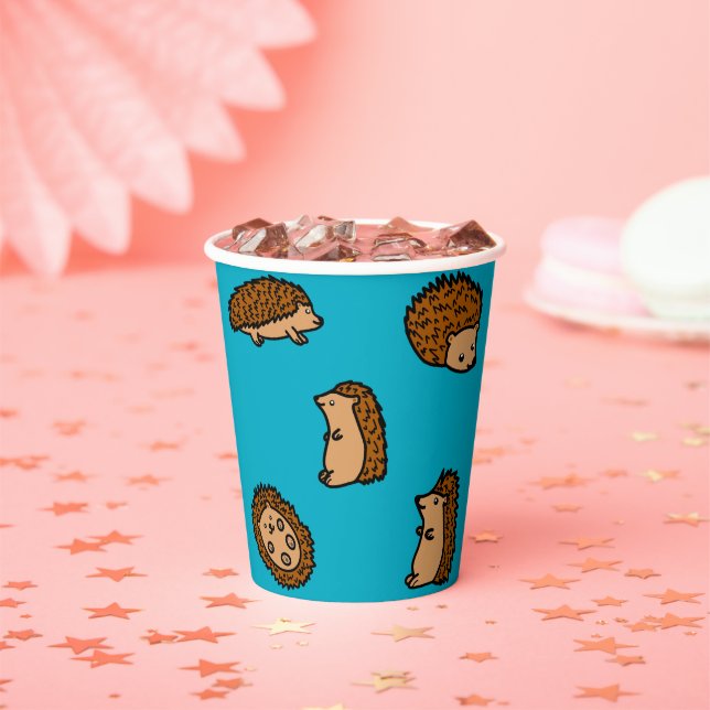 Hedgehogs Paper Cups (Insitu)