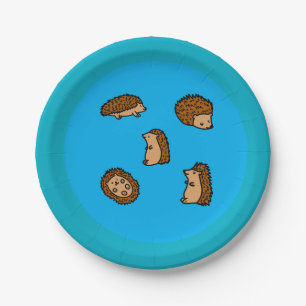 Hedgehogs Paper Plates