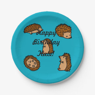 Hedgehogs Paper Plates