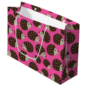 Hedgehogs seamless pattern (ver.5) large gift bag