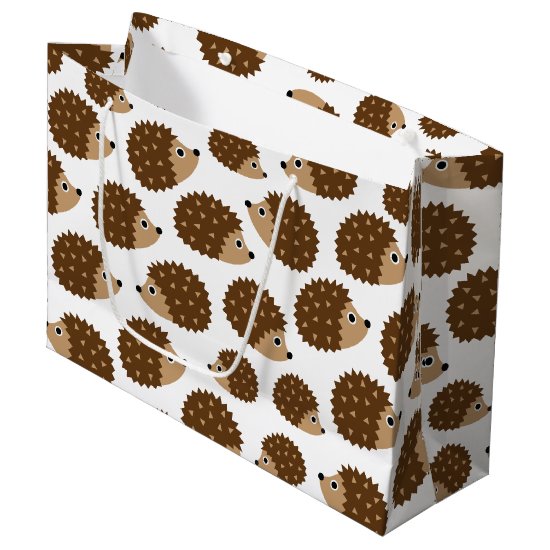 Hedgehogs seamless pattern (ver.6) large gift bag