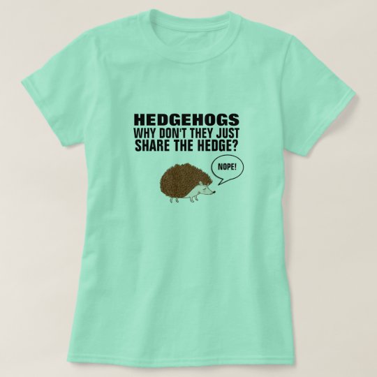 hedgehog t shirt share the hedge