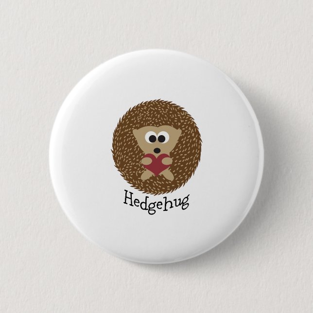 Hedgehug Hedgehog Button (Front)
