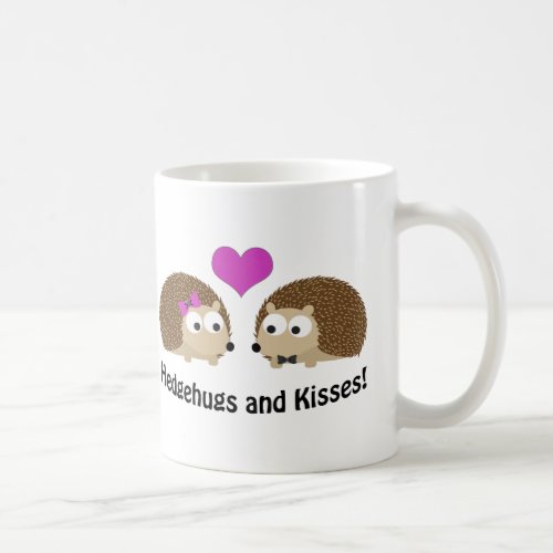 Hedgehugs and Kisses hedgehog love Coffee Mug