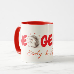 Hedgehugs! Custom Hedgehog Coffee Mug, Tea Mug
