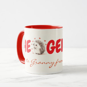 Hedgehugs! Cute Custom Gift For Grandma,  Mug