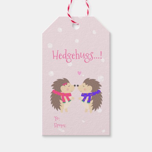 Hedgehugs Cute Hedgehog Gift Tags