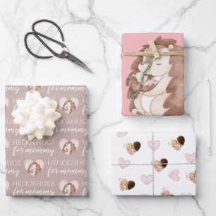 Hedgehugs For Mommy Wrapping Paper Sheets