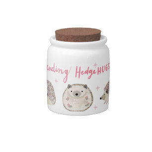Hedgehugs for You Candy Jar