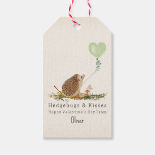 Hedgehugs & Kisses Hedgehog Classroom Valentine Gift Tags