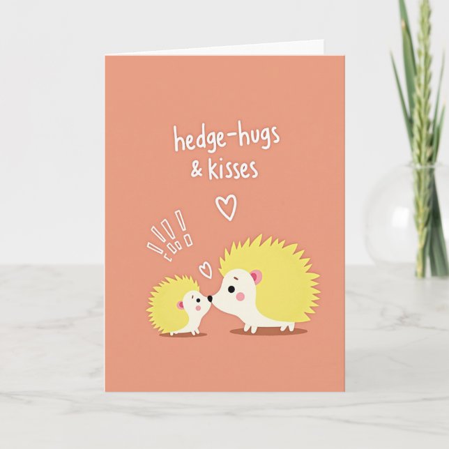 Hedgehugs Mothers Day Sweet Card (Front)