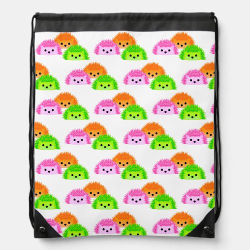 Hedgy Vedgy and Sedgy Hedgehogs Drawstring Bag