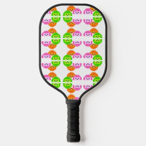 Hedgy Vedgy and Sedgy Hedgehogs Pickleball Paddle