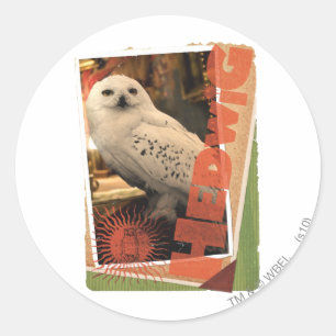 Hedwig 1 classic round sticker