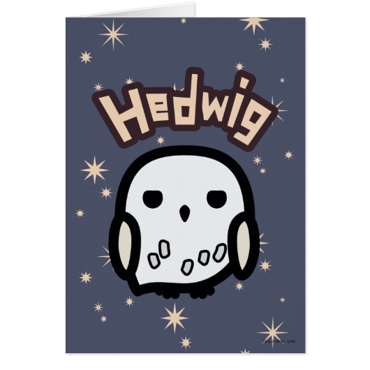 Hedwig Cartoon Character Art Cards (Front)