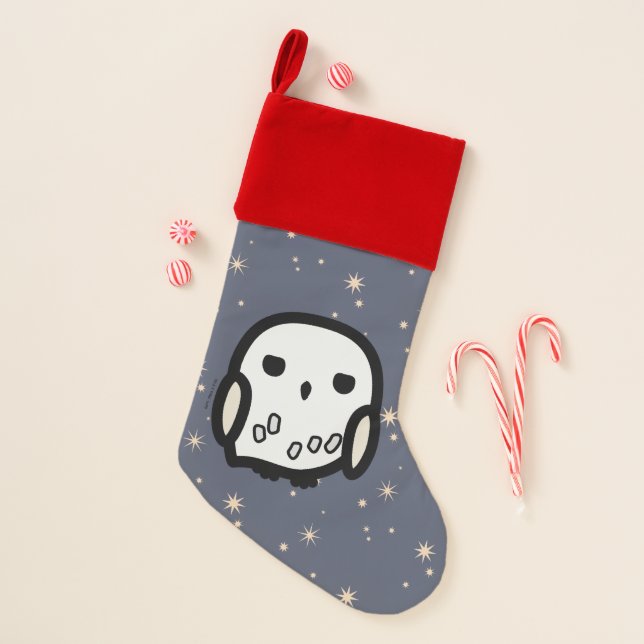 Hedwig Cartoon Character Art Christmas Stocking (Front)