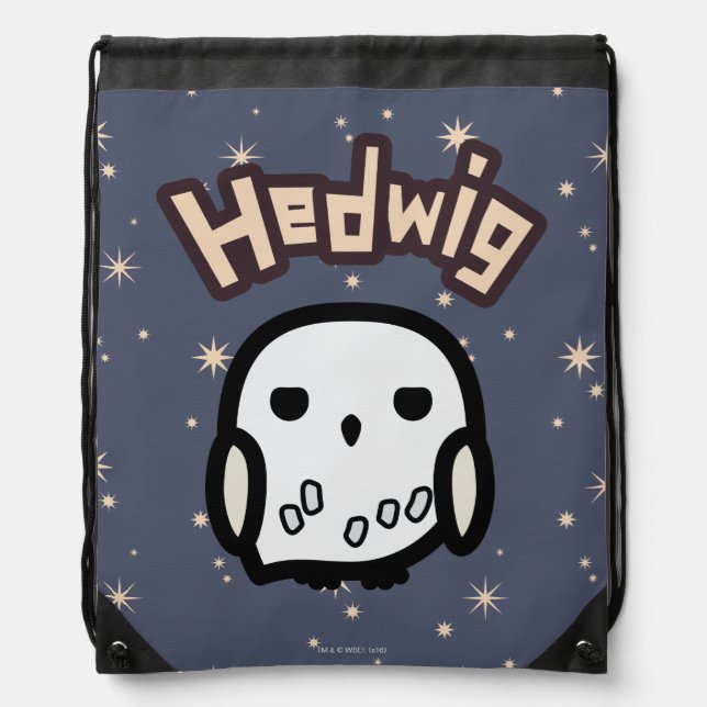 Hedwig Cartoon Character Art Drawstring Bag (Front)