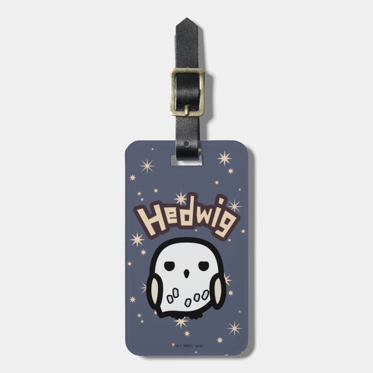 Hedwig Cartoon Character Art Luggage Tag | Zazzle