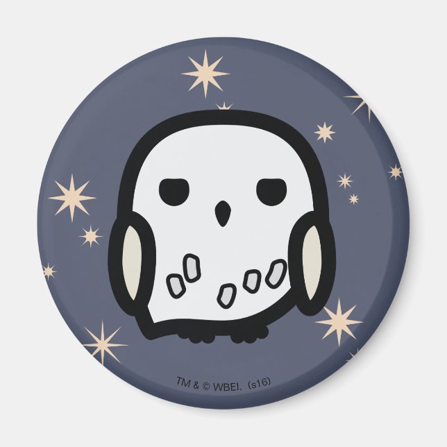 Hedwig Cartoon Character Art Magnet (Front)