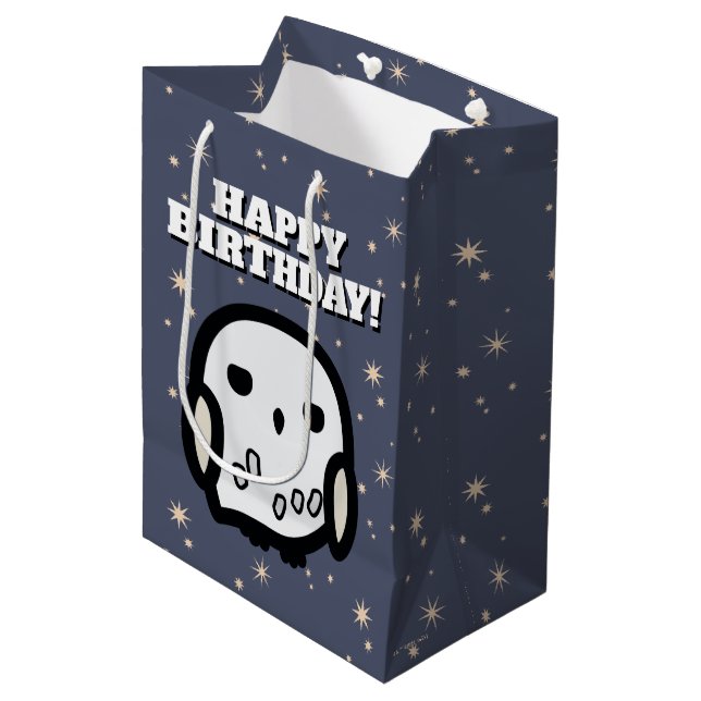 Hedwig Cartoon Character Art Medium Gift Bag (Front Angled)