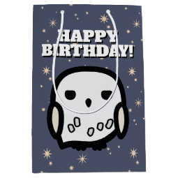 Hedwig Cartoon Character Art Medium Gift Bag | Zazzle