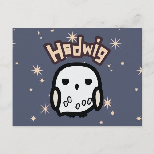 Hedwig Cartoon Character Art Postcard