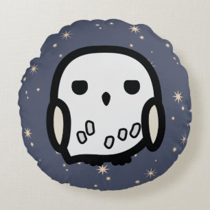 Hedwig Cartoon Character Art Round Pillow