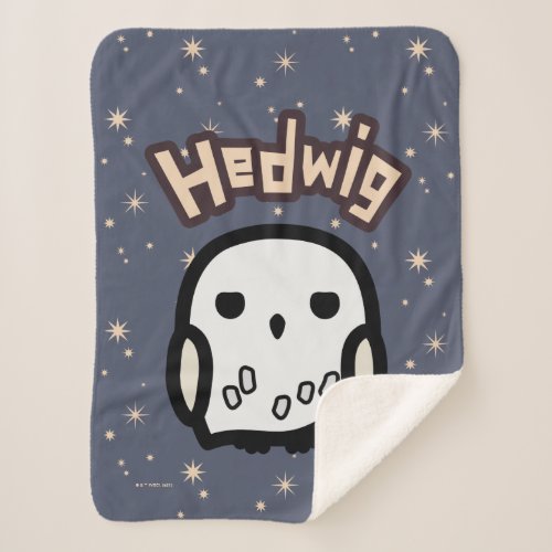Hedwig Cartoon Character Art Sherpa Blanket