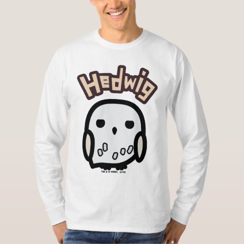 Hedwig Cartoon Character Art T_Shirt