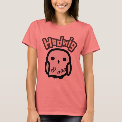 Hedwig Cartoon Character Art T_Shirt