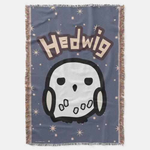 Hedwig Cartoon Character Art Throw Blanket