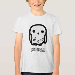 Hedwig Cartoon Character Art Tri-Blend Shirt