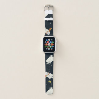 Hedwig Nighttime Moonlight Pattern Apple Watch Band