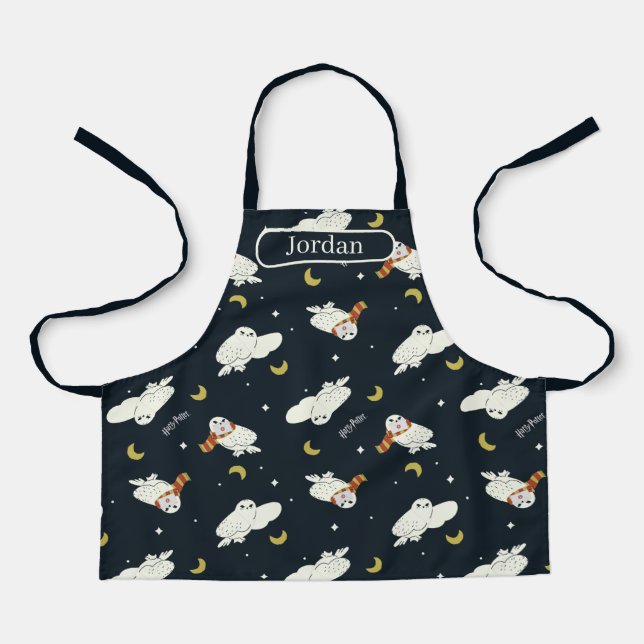 Hedwig Nighttime Moonlight Pattern Apron (Front)
