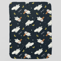 Hedwig Nighttime Moonlight Pattern Baby Blanket