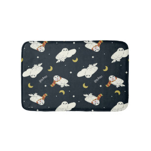 Hedwig Nighttime Moonlight Pattern Bath Mat